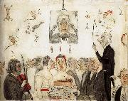 James Ensor At the Conservatory oil painting